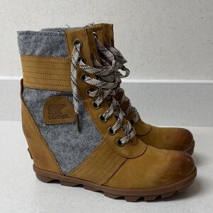 Sorel Lexie Wedge Lace Up Boots